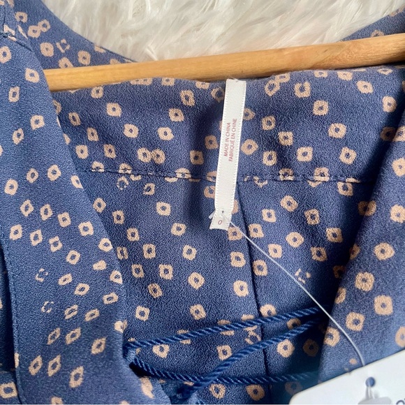 Free People NWT Modern Kimono Maxi Dress Size 0 XS Blue - Picture 10 of 16